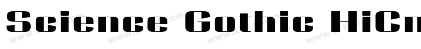 Science Gothic HiCnt字体转换